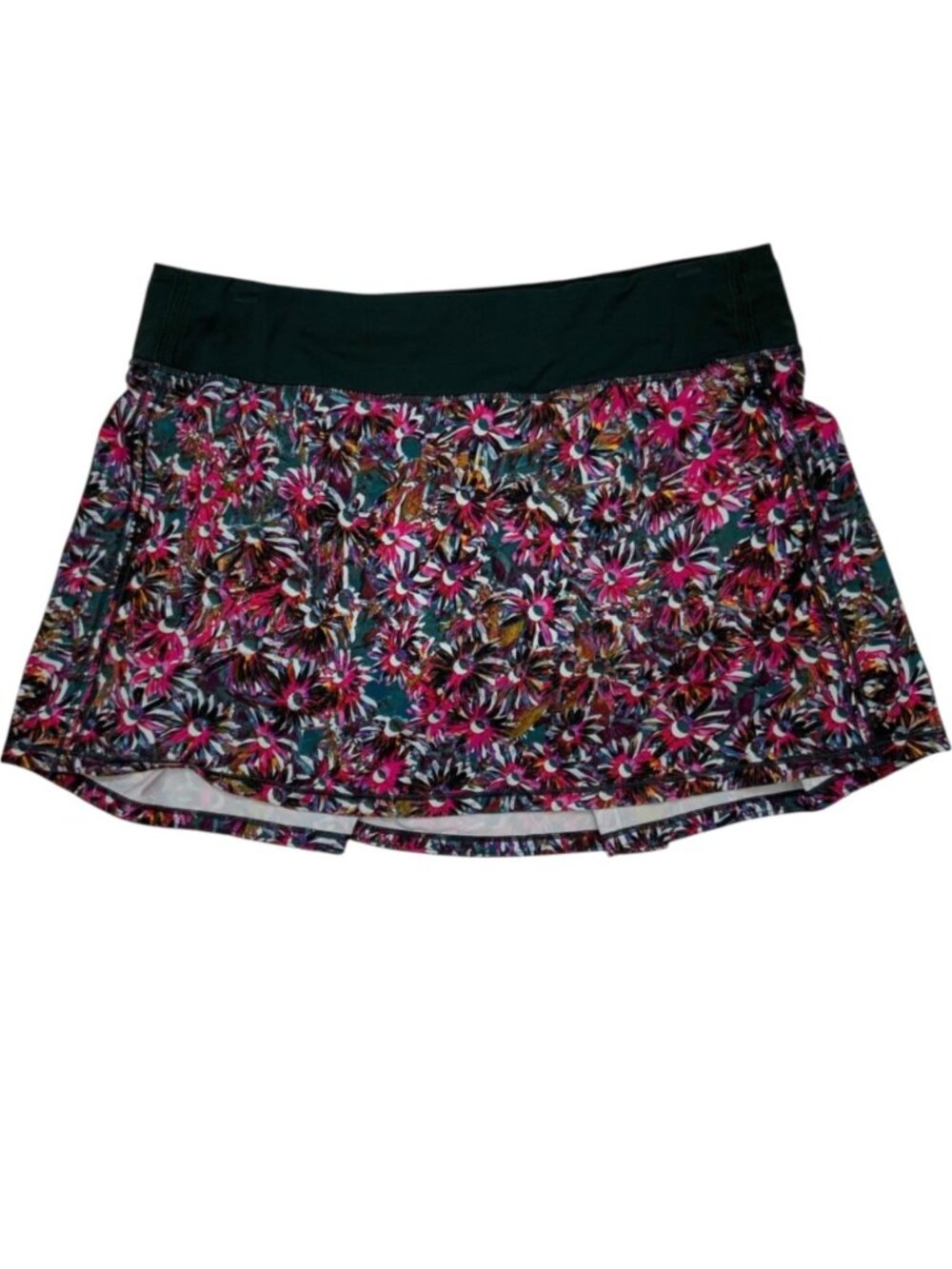 Lululemon Pace Rival Mid-Rise Skirt Skort 10 Vivid Floral Tone Multi Tennis - Picture 13 of 14